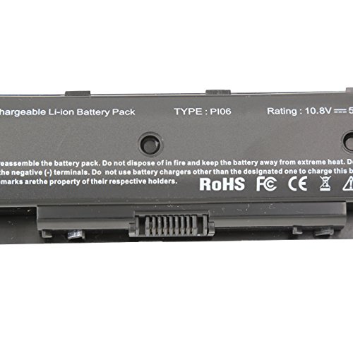 BLESYS- 5200mAh P106 PI06 PI06XL PI09 HSTNN-LB4N HSTNN-LB4O HSTNN-YB4N HSTNN-YB4O HSTNN-UB4N HSTNN-UB4O TPN-I110 TPN-I111 TPN-I112 TPN-Q117 TPN-Q118 TPN-Q119 TPN-Q120 TPN-Q121 TPN -Q122 709988-421 709988-541 709988-851 709989-421 710416-001 710417-001 H6L38AA H6L38AA-ABB Ersatz Laptop Akku passen HP Envy TouchSmart 14 14t 14z 15 15t 15z 17 17t; HP Pavilion14 14t 14z 15 15t 15z 17 17t 17z Laptop - 6