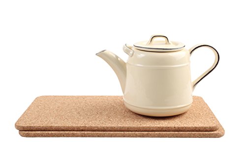 2 x Rechteckige Topfuntersetzer aus Natur Kork.40x20cm - 2
