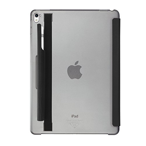 Ozaki O!Coat Slim-Y Versatile 360° smart Schutzhülle für Apple 9,7″ iPad Pro in schwarz [Patentierte Standfunktion | wake/sleep Funktion | Apple Pencil Halterung | Kunstleder] – OC130BK - 5