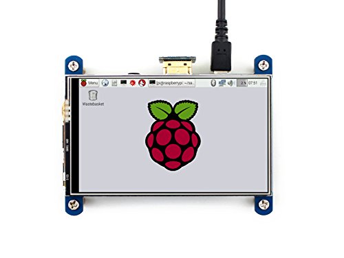 Waveshare 4inch HDMI LCD Resistive Touch Screen 800x480 High Resolution HDMI interface IPS Screen Designed for Raspberry Pi 3 B 2B B   B