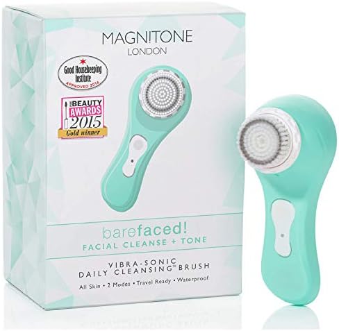 MAGNITONE LONDON BAREFACED VIBRA-SONIC™ DAILY CLEANSING BRUSH - PASTEL GREEN