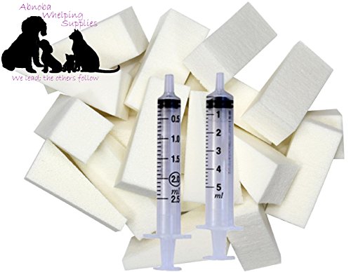 Nursing-Sponge-Kit-8-Wedges-oring-Feeding-Syringes-Puppy-Kitten-Lifesaver