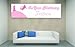 Personalised Banner Cute Baby Christening 40" x 11" (C-GIRL-3-S)