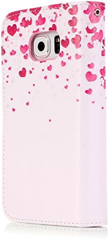 ELECDAY Hard Cover Samsung Galaxy S6 edge Money Case With Stand And Cover, Dual Layer Shock Absorption and Anti-scratch Protector w/ Nine Card Slots