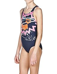 arena Rook Jr Bañador 1 Pieza, Niñas, Azul (Navy / Multi), 14-5