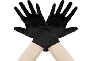 IHLOOTD Guantes Halloween Estilo Corto Hombre Mujer Cuero para Navidad, Carnaval, Fiestas Temáticas, Cosplay, Disfraces, Bailes de Graduación, Espectáculos, Óperas Festivas