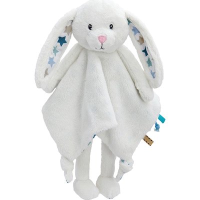 Little Dutch 4303 Kuscheltuch Hase groß mixed stars mint