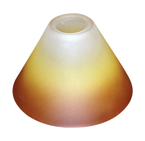 Lampenglas Lampenschirm E14 farbverlauf orange gelb rot weiss KK03