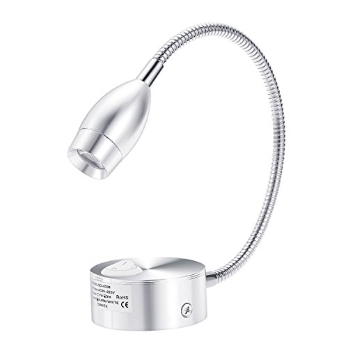 LEORX CA 85-265V 3W pared de LED de 360 grados luz de lectura LED (blanco cálido)