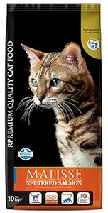 Farmina Matisse Dry Cat Food, Neutered Adult, 10-kg, Salmon