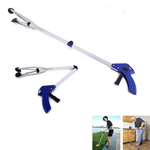 PDFans Handy Reacher Grabber Folding Aluminum Litter Picker Long Arm Reaching Aid Tool 33 Inch