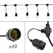 Produktbild Cablematic - Kranz für 40 Lampen für außen mit E27 Helm IP64 Netzkabel 20m ausziehbar