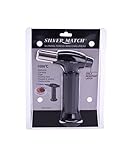 Silver Match Profi Flambierer Bunsenbrenner Gas Brenner optimal für Shisha Zigarren und zum Flambieren mit Kindersicherung - 