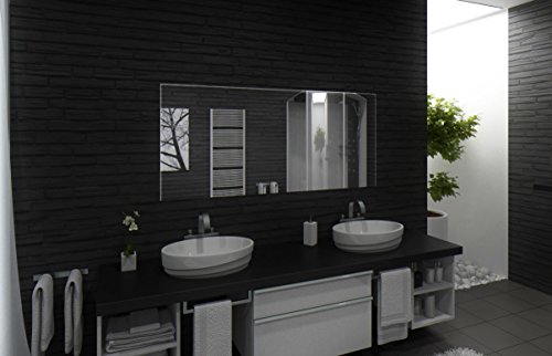 Badspiegel mit Beleuchtung Santa Rosa M220L3: Design Spiegel für Badezimmer, beleuchtet mit LED-Licht, modern – Kosmetik-Spiegel Toiletten-Spiegel Bad Spiegel Wand-Spiegel - 4