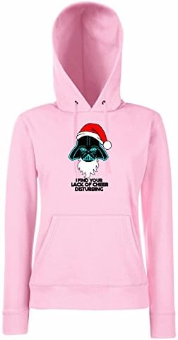 Women Printed Christmas Hoodies-Darth Vader Star Wars Xmas funny tshirt