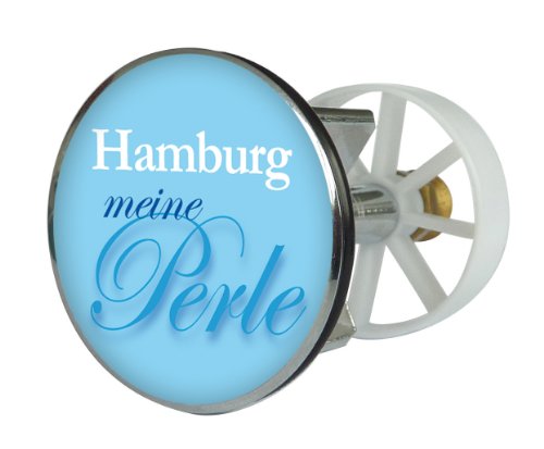 Waschbeckenstöpsel Design Meine Perle | Abfluss-Stopfen aus Metall | Excenterstopfen | 38 – 40 mm
