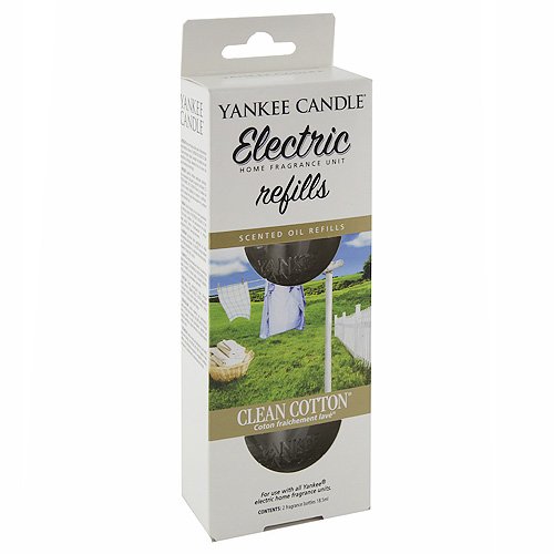 Yankee Candle ScentPlug Air Freshener Refill, Clean Cotton, Glass