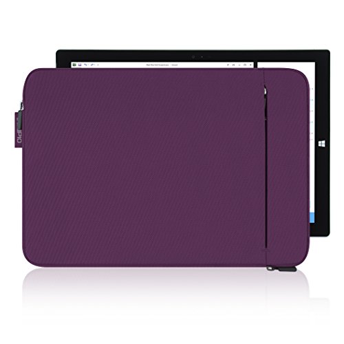 Incipio ORD Sleeve Schutzhülle für Microsoft Surface Pro 3 & Pro 4 [Microsoft lizensiert | Gepolstert | Nylon | Außentasche | Stylus-Schlaufe] – lila - 3
