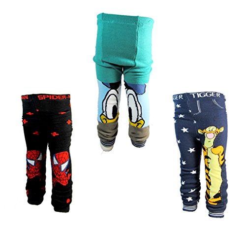 [Backbuy] 3 Pants 0-24 Months Baby Boys Toddler Leggings trousers Knitted pants U1U2U5 (0-12 Months)