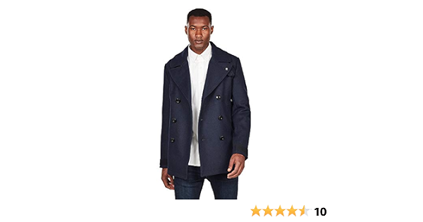 G-STAR RAW Men's Traction Wool Peacoat 
