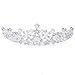 Price comparison product image Bride Crystal Head Decoration - SODIAL(R)Elegant Pearls Crystal Rhinestone Corollas Headband Tiara Wedding Bridal Veil Prom