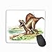Produktbild Rectangle Non-Slip Rubber Mousepad 11.81 X 9.84 Inch Spinosaurus Dinosaur prehistorical Landscape Hand Drawn Isolated White Modern