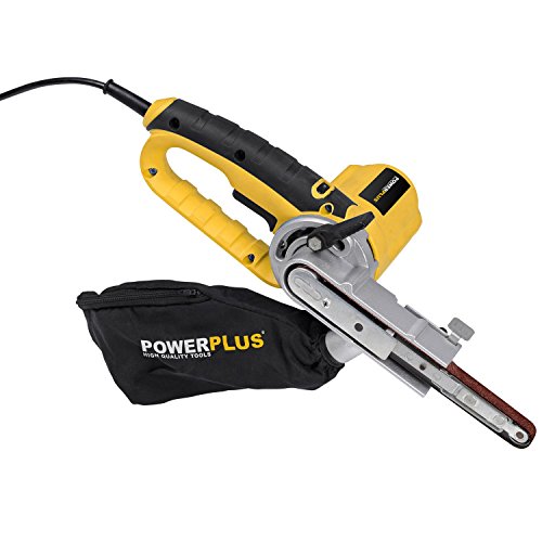 400 Watt Powerfeile Geradeschleifer Elektrofeile Bandschleifer Feinbandschleifer Präzisionsbandschleifer im Koffer plus 10 x Schleifbänder – POWX139 - 5