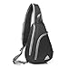 Produktbild LaTEC Unisex-Schlinge Brusttasche, Schulter-Rucksack, Tagesrucksack für Radfahrer, Laufen, Wandern, Klettern, Reisen, 10L (Schwarz)