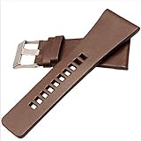 Uhrenarmband Herrenuhr Strap Für Diesel Echtes Leder Armband Uhrenarmband Dornschließe Lederband Correas De Reloj para Hombres Braun 26mm