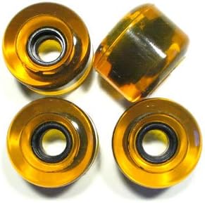 Blank Longboard Wheels Clear Yellow 70 mm 82 a