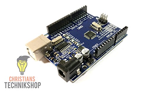 UNO R3 | Entwicklerboard für Arduino IDE | ATMEL ATmega328P AVR Mikrocontroller | CH340-Chip | Christians Technikshop