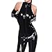 Produktbild Fxwj Damen Reizwäsche Wetlook Leder Body Reißverschluss Jumpsuit offenen Schritt Clubwear Catsuit