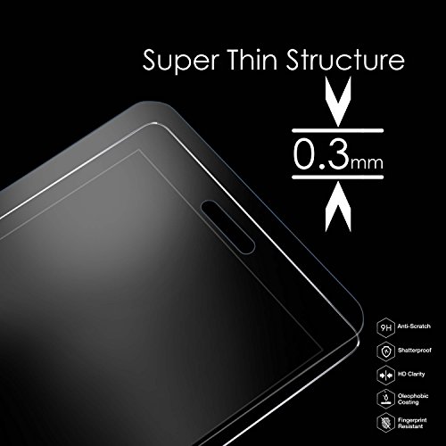 Forefront Cases® [HD KLARHEIT] Gehärtetes Glas Bildschirm Schutz Protektor Folie für Samsung Galaxy Tab A 7.0 SM-T280 [ULTRA DÜNN nur 0.3mm] - 4