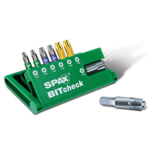 SPAX - Holzbau-BITcheck T-STAR plus, 7 Bits (T20, T30, T40, T50) - 5000009181409