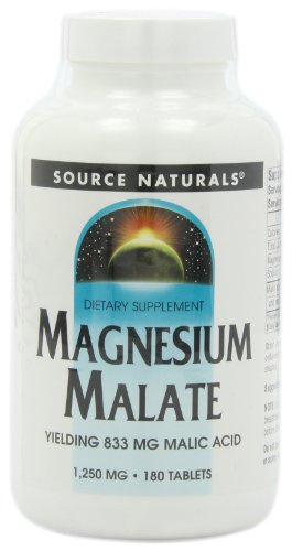 Preisvergleich Produktbild Source Naturals, Magnesium Malate, 1250mg, 180 Veg. Tabletten