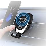 SPARE GELD: kein teures Umrüsten fürs Navi oder für die Freisprechanlage. Befestige ganz einfach das Handy in einem Lüftungsschlitz oder am Armaturenbrett und nutze gleichzeitig das neueste drahtlose Schnellladegerät