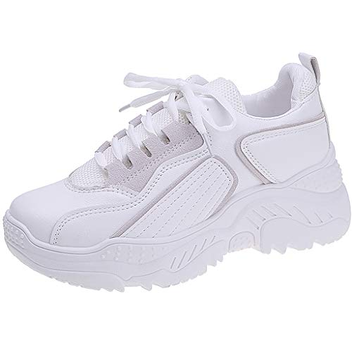 Preisvergleich Produktbild Cramberdy Schuhe Damen, Sneaker Damen Laufschuhe Schüler Schuhe Wanderschuhe Runde Toe Turnschuhe Atmungsaktive Freizeitschuhe Outdoor Sportschuhe Gym Schuhe Mode Frauen Sportlich Turnschuhe