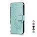 Price comparison product image E-Panda Samsung Galaxy S6 Edge Case Wallet Creative Personalized Design PU Leather Folio Flip Protective Case Cover Dandelion blue Flower with Card Holder Stand Support Function