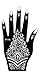 5 Sheets STENCILS TATTOO Set 5 Mehndi TemplateTattoo Henna Designs for Hand - single use - for Henna Tattoo Glitter Tattoo Airbrush Tattoo