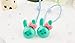 cuhair(TM) fashion 10pcs (2pcs/color) cute rabbit head design girl baby kids elastic hair ponytail holders hair tie bands rubber rope acessories