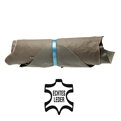1Kg Lederstücke Möbelleder mindestens A4 groß Varianten von Grau , alle Stücke mind. DIN A4 groß von Langlauf Schuhbedarf ® - 2