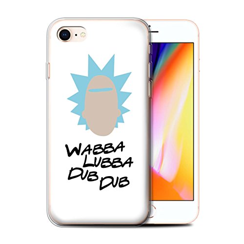 Stuff4 Gel TPU Phone Case/Cover for Apple iPhone 8 / Wabba Lubba Dub Dub Design/Funny Cartoon Alien TV Collection