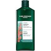 Yves Rocher Detox Shampoo Normal to Oily Hair Cleansing up to 48h - 300ml | Leaves hair lighter and shinier - With organic ma