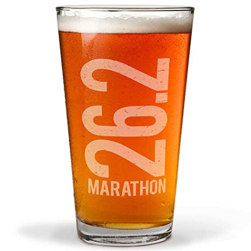 Running 26.2 Marathon Vertical Engraved Beer Pint Wine Taster Glasses for Men Decorative Wine Glass Beer Glass Wine Gifts