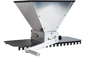 Brewferm Grain Gorilla Malzmühle mit einstellbaren Rollen aus Edelstahl - einfache und genaue Abstandsregulierung + für alle Arten von Schrot geeignet + Schroten wie EIN Profi Hobbybrauer