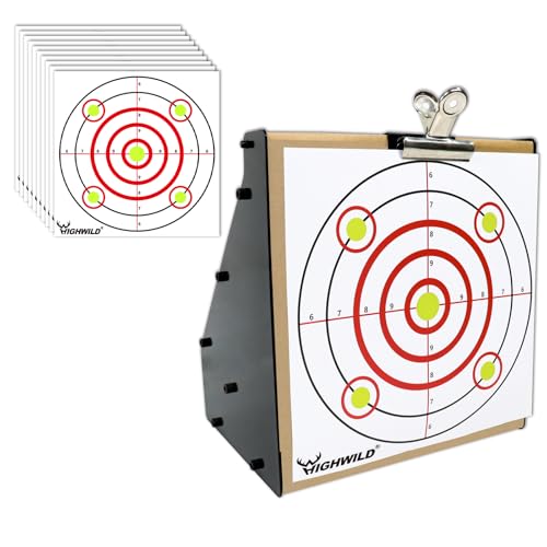 Highwild Trappola per proiettili calibro .22/.17 (solo rimfieno), bersagli per fucili ad aria compressa, bersagli per addestramento di tiro con carta, per interni ed esterni