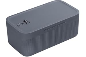 Elyyapt Small Lockable Storage Box with Combination Code, Portable Medication Lockable Container for Refrigerator, Locked Storage Box Locking Box for Secure Medicine Phone Snacks Safe, 23.9x13.1x9.6CM