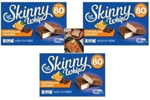 KITCHEN FELLA Skinny Whip Bars Chocolate Orange x3 Packs and Kitchenfella Top 10 Movie Treats