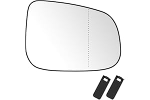 SENZEAL Cristal de Retrovisor Calefactable Lado del Pasajero para Volvo C30 C70 2010-2013 S40 S60 S80 V40 V50 V60 V70 Jaguar XE XF XJ 30716486 (Derecha)