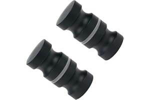 Cokritsm Matte Black Shower Door Handle, 2PCS Aluminium Alloy Round Shower Door Knobs for Shower Bath Door, Parts Replacement for Shower Enclosure Sliding Door